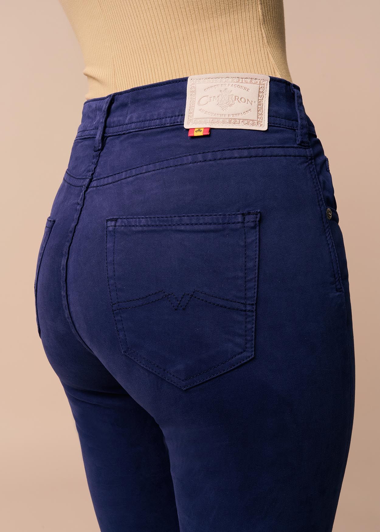Pantalon | Nouflore-Satin Pêche Cimarron