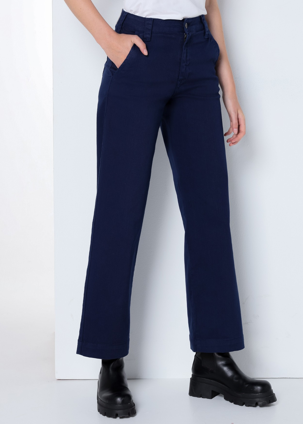 Pantalon Jambe Ample Droite | Olivia Lilou Cimarron