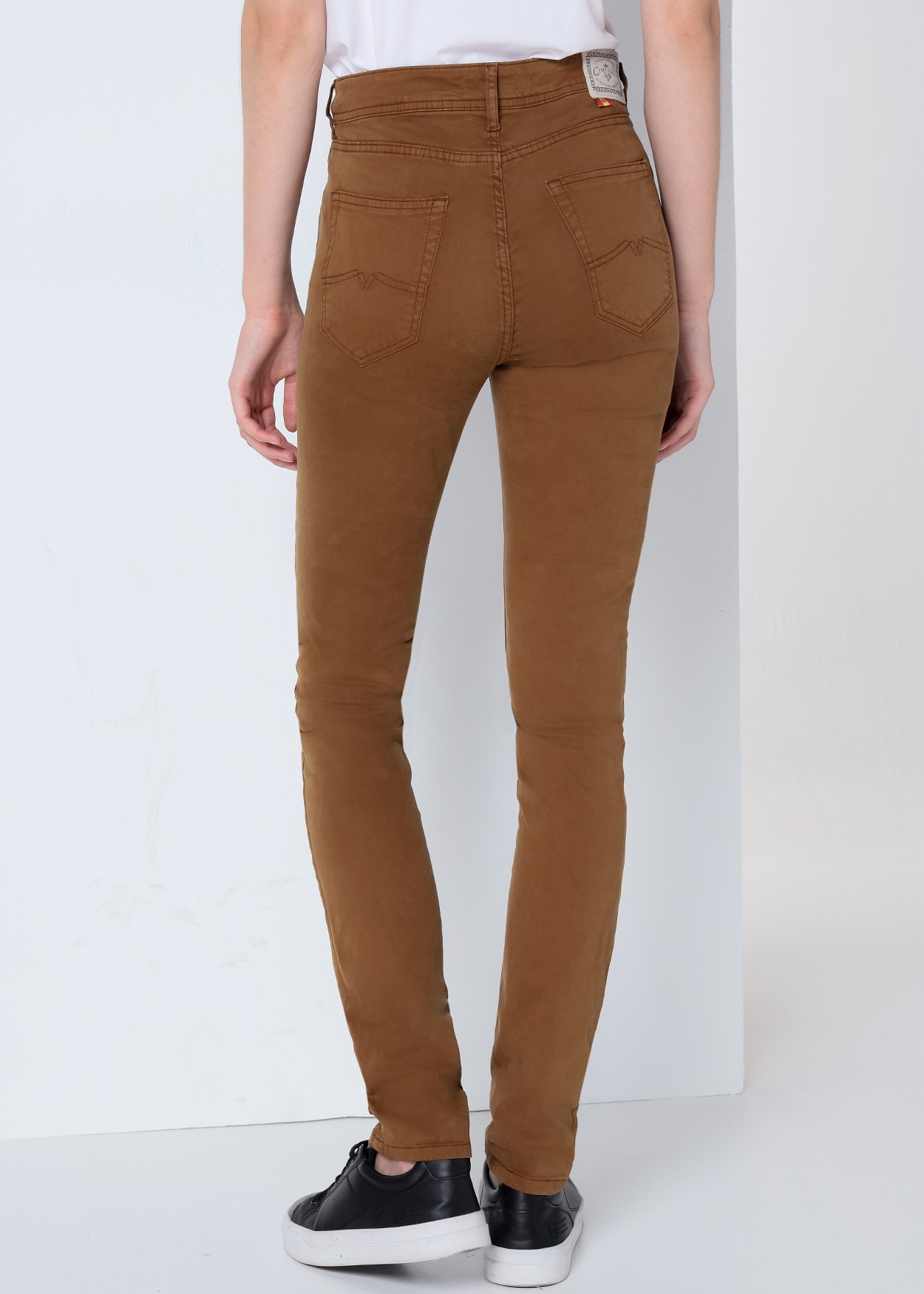 NOUFLORE HELOISE - Pantalon Couleur | Slim Fit- Taille Moyenne  | Taille en pouces Cimarron