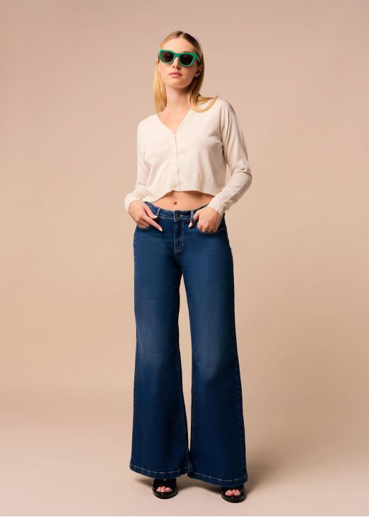 CELIA KYRA - Jeans Taille Basse | Extra Évasé | Taille en pouces
