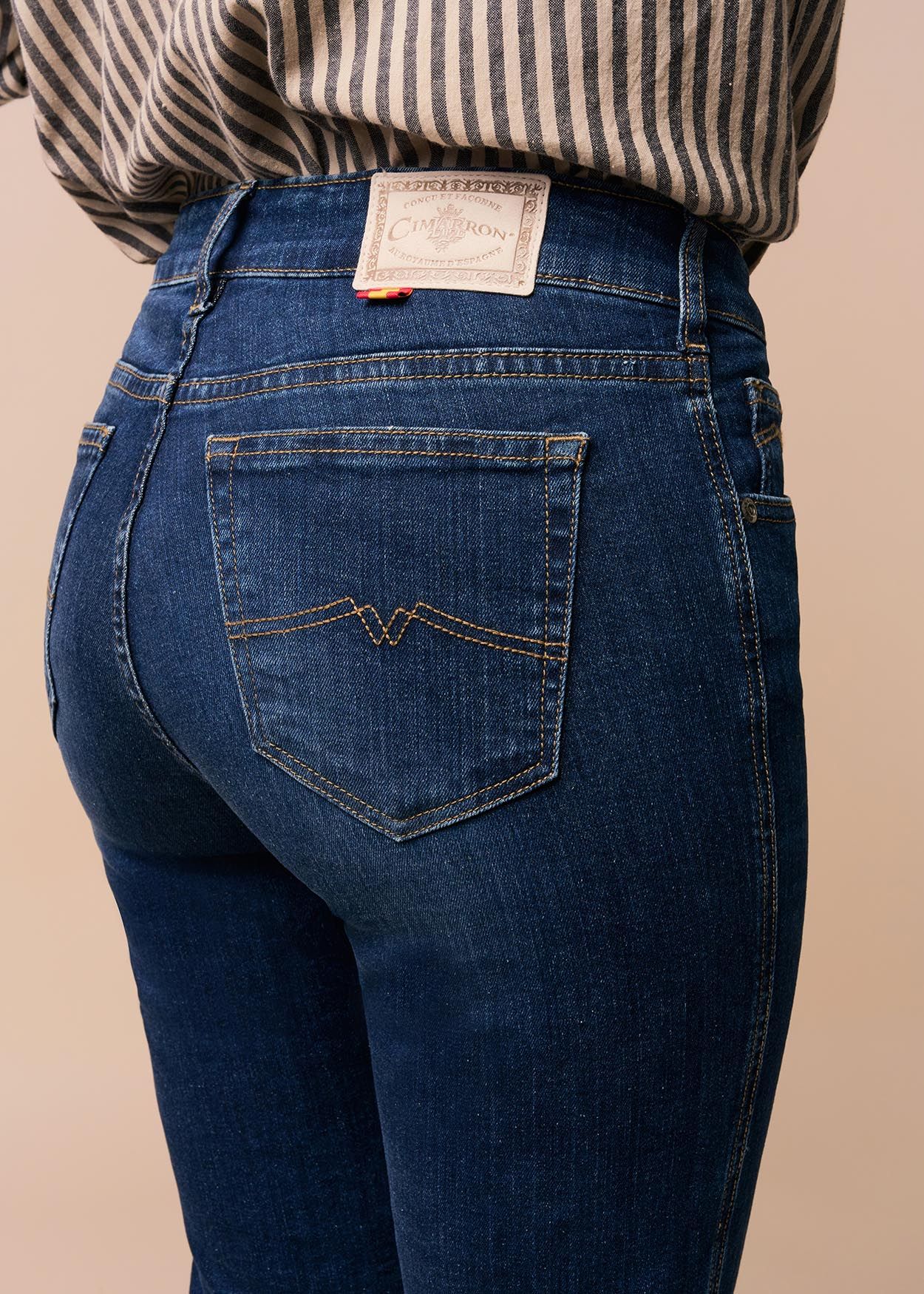 CLAUDIA KYRA - Jeans Taille Basse| Coupe Droite  | Taille en pouces Cimarron