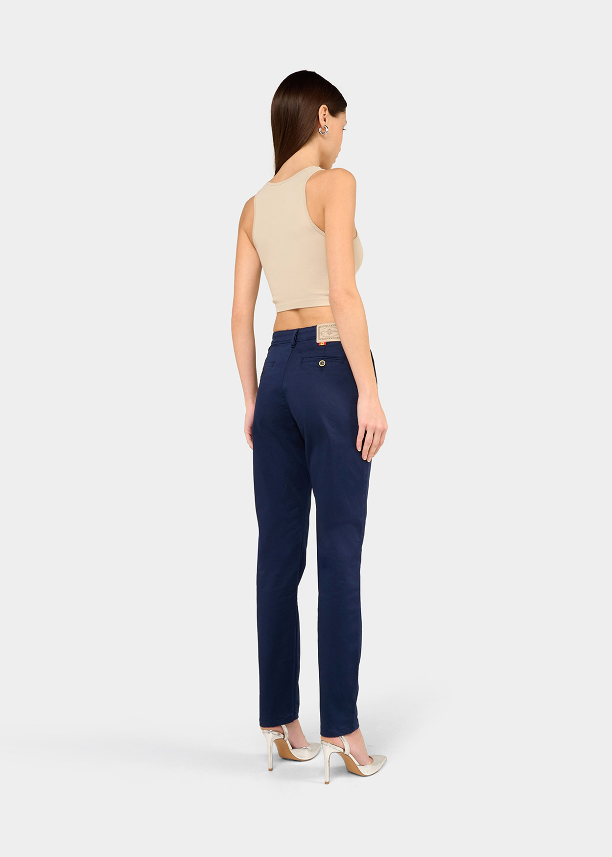 CLYDE-NECTAR - Pantalon Chino - Slim - Satin Elastique Longueur Courte | Tailles en Pouces Cimarron