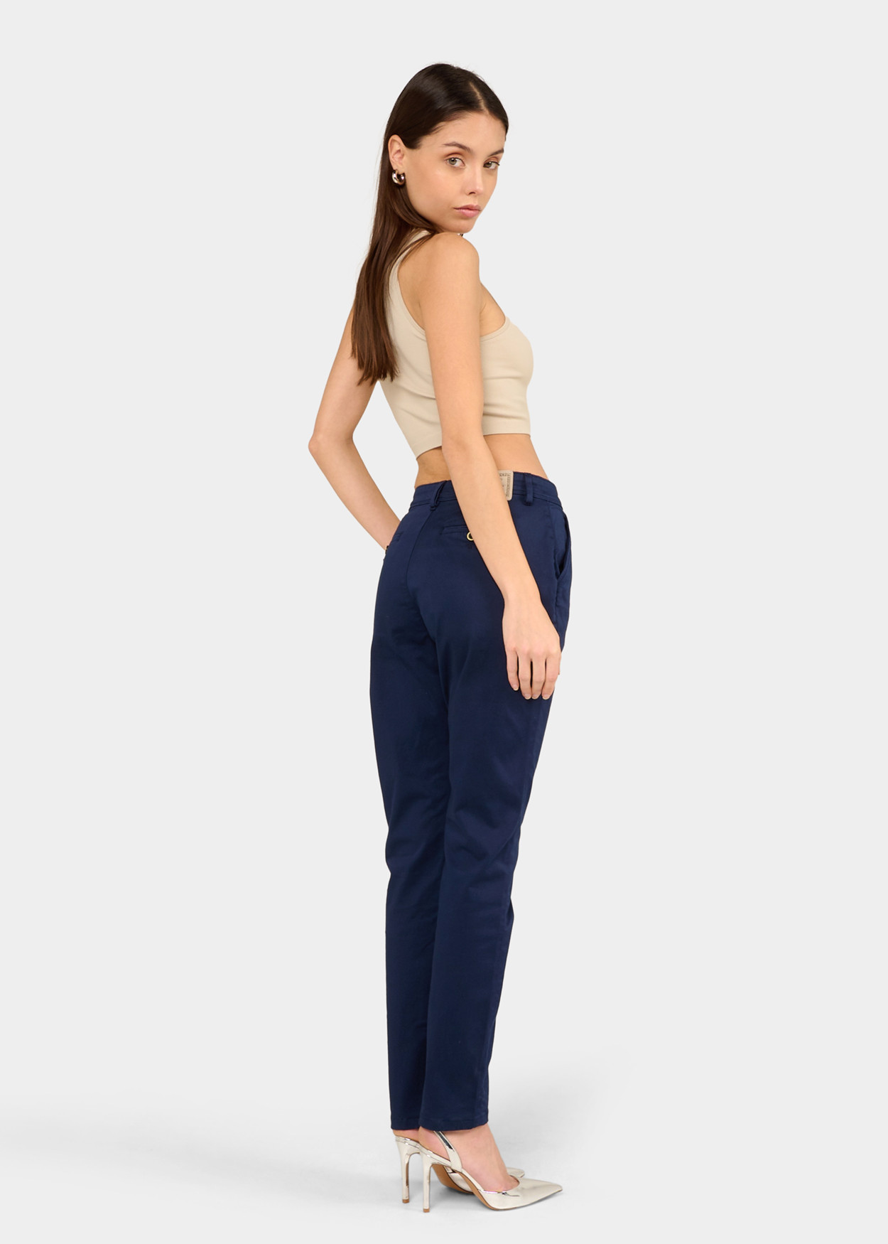 CLYDE-NECTAR - Pantalon Chino - Slim - Satin Elastique Longueur Courte | Tailles en Pouces Cimarron