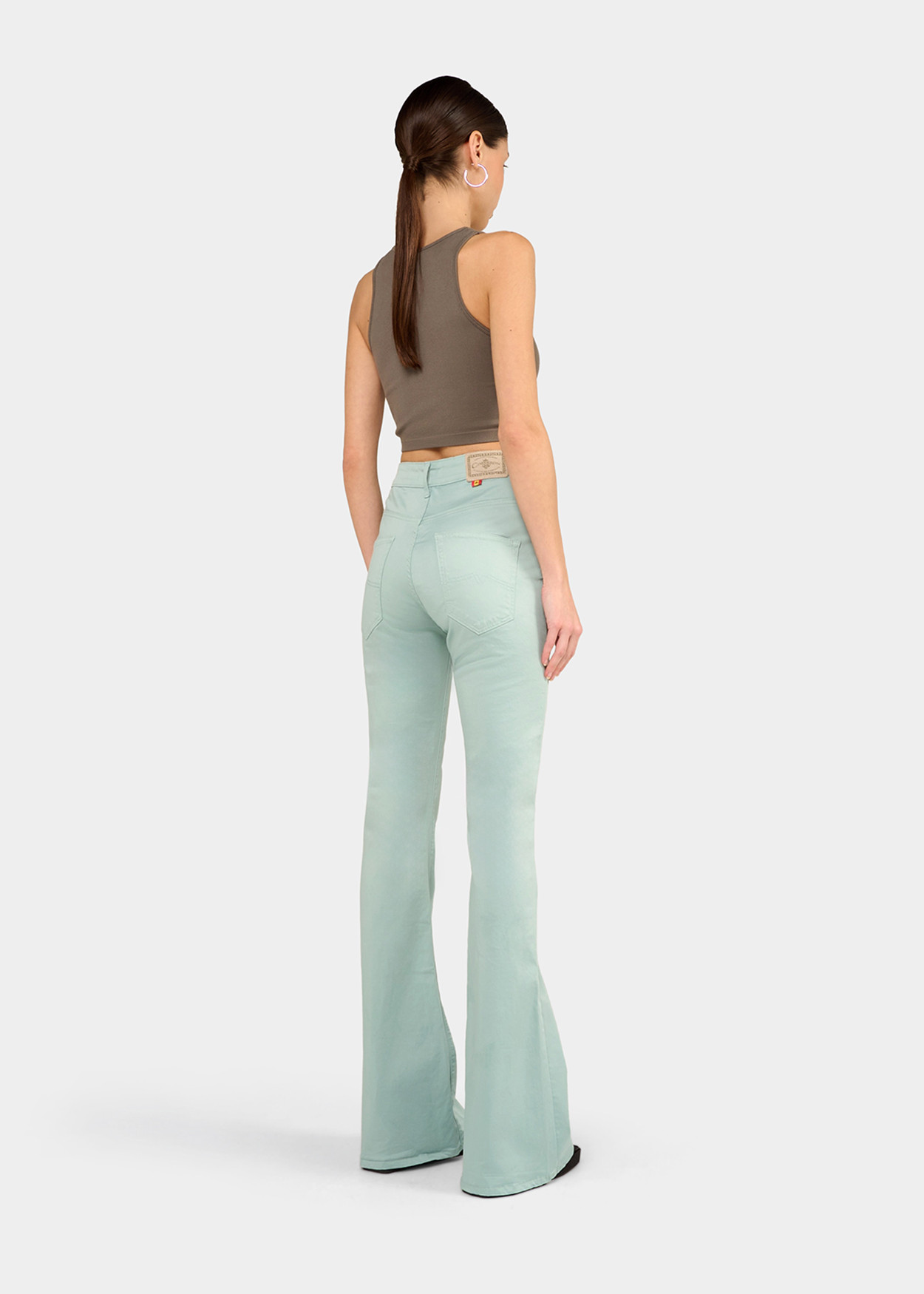 CARLA-NECTAR - Pantalon de couleur - Pantalon évasé - Short long en satin élastique | Tailles en pouces Cimarron