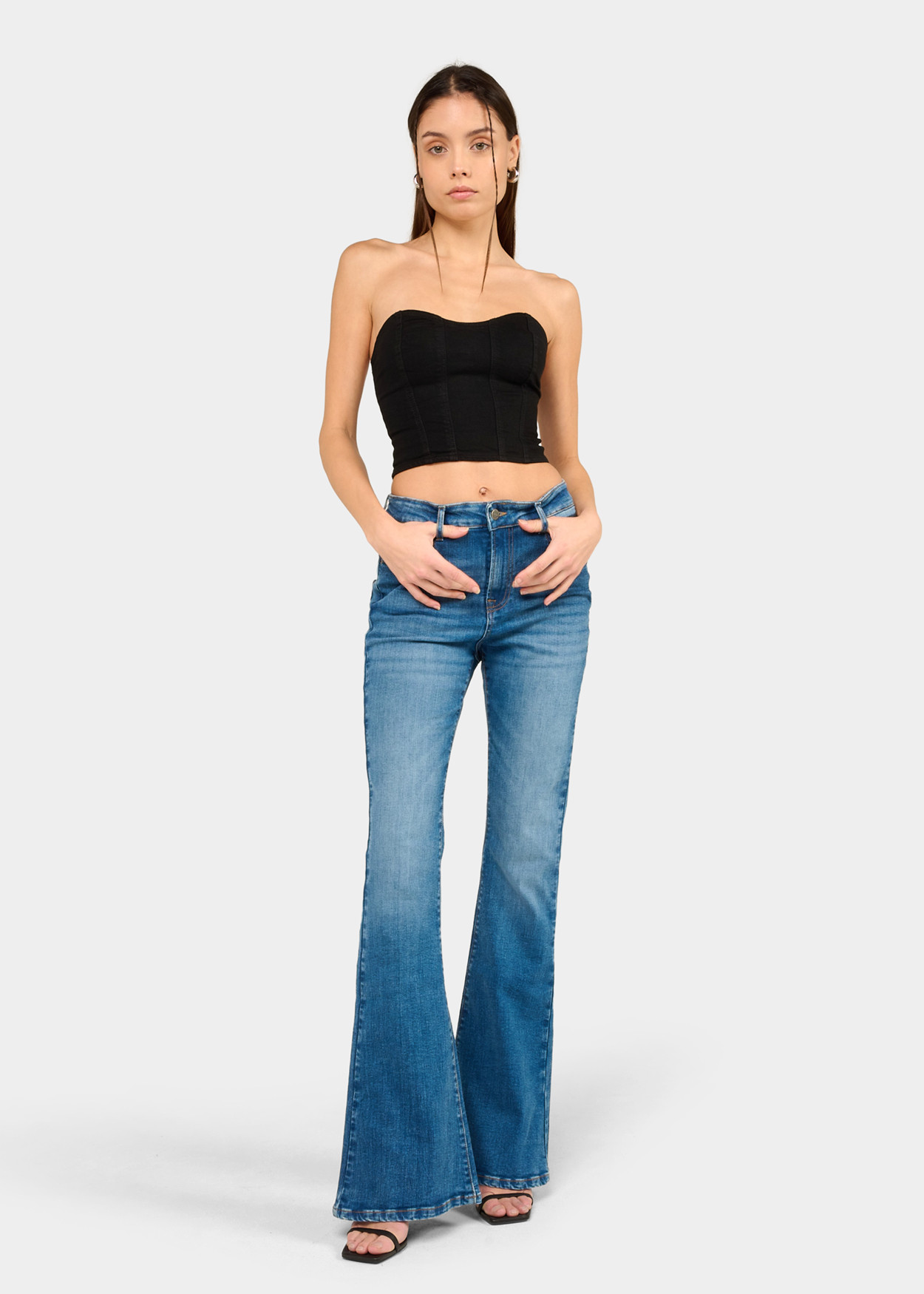 CARLA-ARIANE - Jeans - Flare - Manches longues Bleach | Taille en pouces Cimarron