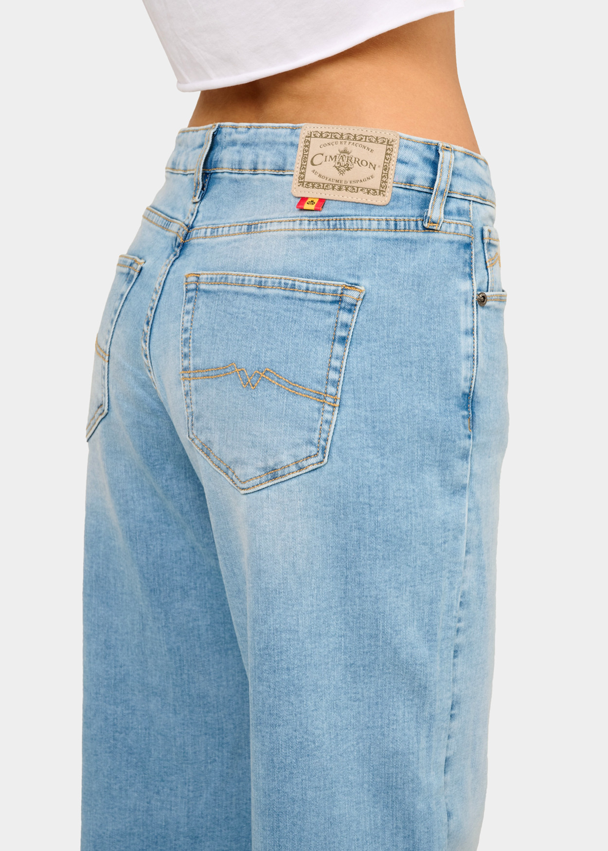 CELIA-ARIANE - Pantalon | Extra Flare - Short Medium Stone Wash | Taille en Pouces Cimarron