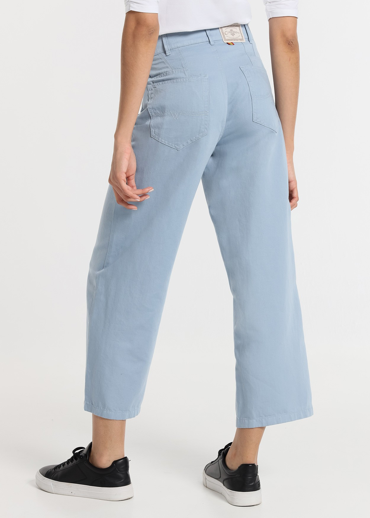 Jeans Aurore-Ariane | Taille naturelle - Coupe large-droit-court | Taille en pouces Cimarron