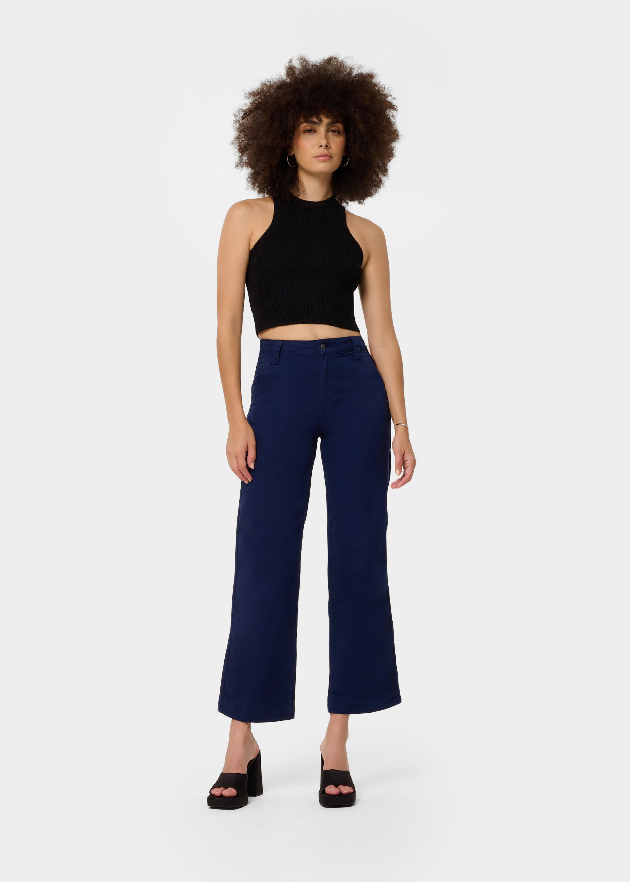 OLIVIA PAGE - Pantalon|Wide Leg fit|Taille en pouces