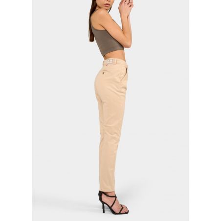 CLYDE-NECTAR - Pantalon Chino - Slim - Satin Elastique Longueur Courte | Tailles en Pouces
