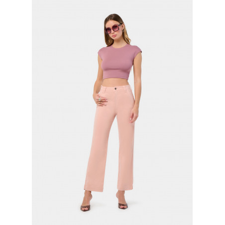 PANTALON CHINO OLIVIA-AUDE High Box Droit Jambe large | Taille en pouces