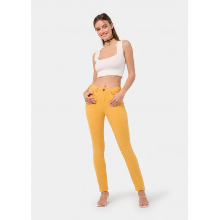 PANTALON NOUFLORE-ENOVA COULEUR pêche Box Medium Slim | Taille en pouces