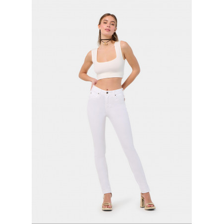 PANTALON NOUFLORE-ENOVA COULEUR pêche Box Medium Slim | Taille en pouces