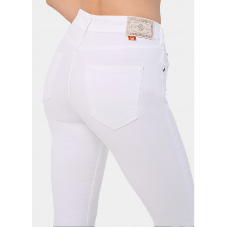 PANTALON NOUFLORE-ENOVA COULEUR pêche Box Medium Slim | Taille en pouces