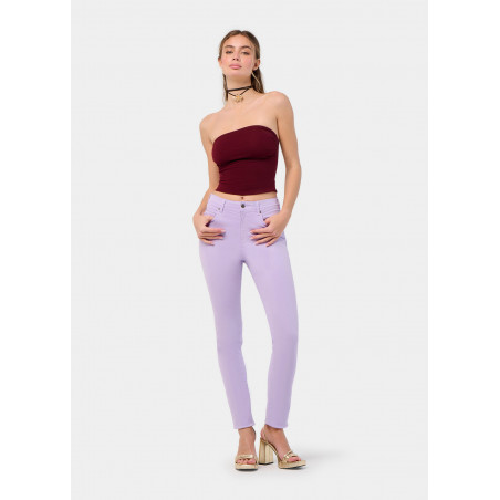 PANTALON NOUFLORE-ENOVA COULEUR pêche Box Medium Slim | Taille en pouces