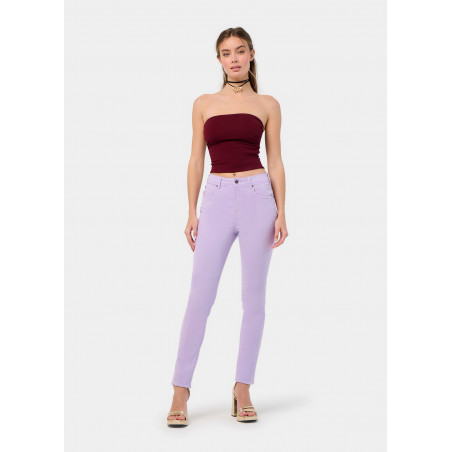 PANTALON NOUFLORE-ENOVA COULEUR pêche Box Medium Slim | Taille en pouces