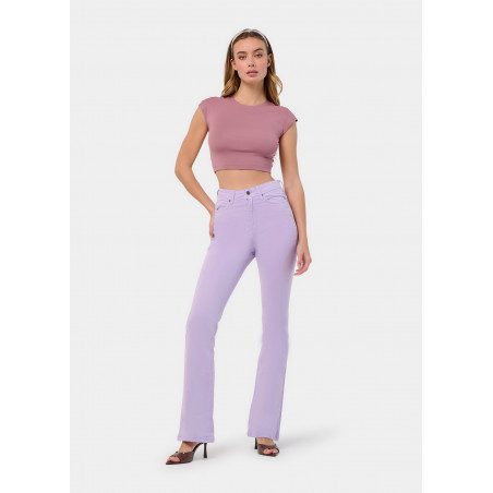 PANTALON COULEUR GRACIA-AUDE High Box Boot Cut | Taille en pouces