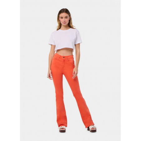 PANTALON COULEUR GRACIA-AUDE High Box Boot Cut | Taille en pouces