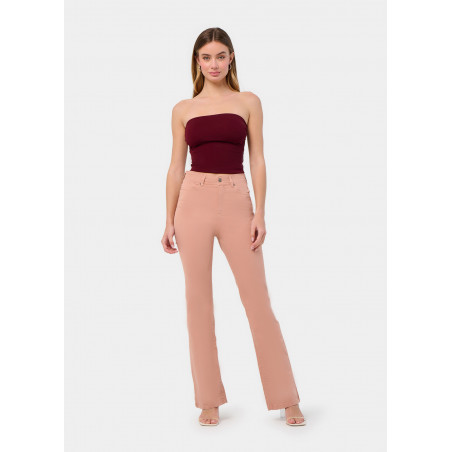 PANTALON DE COULEUR GRACIA-NATES Coupe botte haute | Taille en pouces