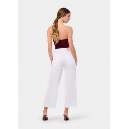 JEAN AURORA-ENOVA pêche Medium Box Straight Wide Crop | Taille en pouces