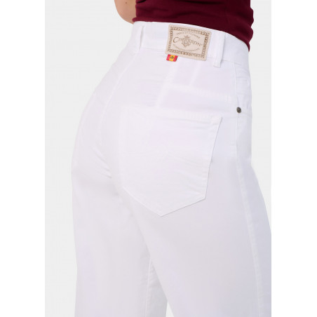 JEAN AURORA-ENOVA pêche Medium Box Straight Wide Crop | Taille en pouces