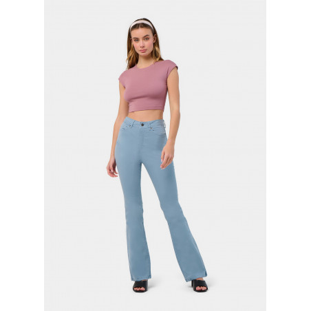 PANTALON DE COULEUR GRACIA-NATES Coupe botte haute | Taille en pouces