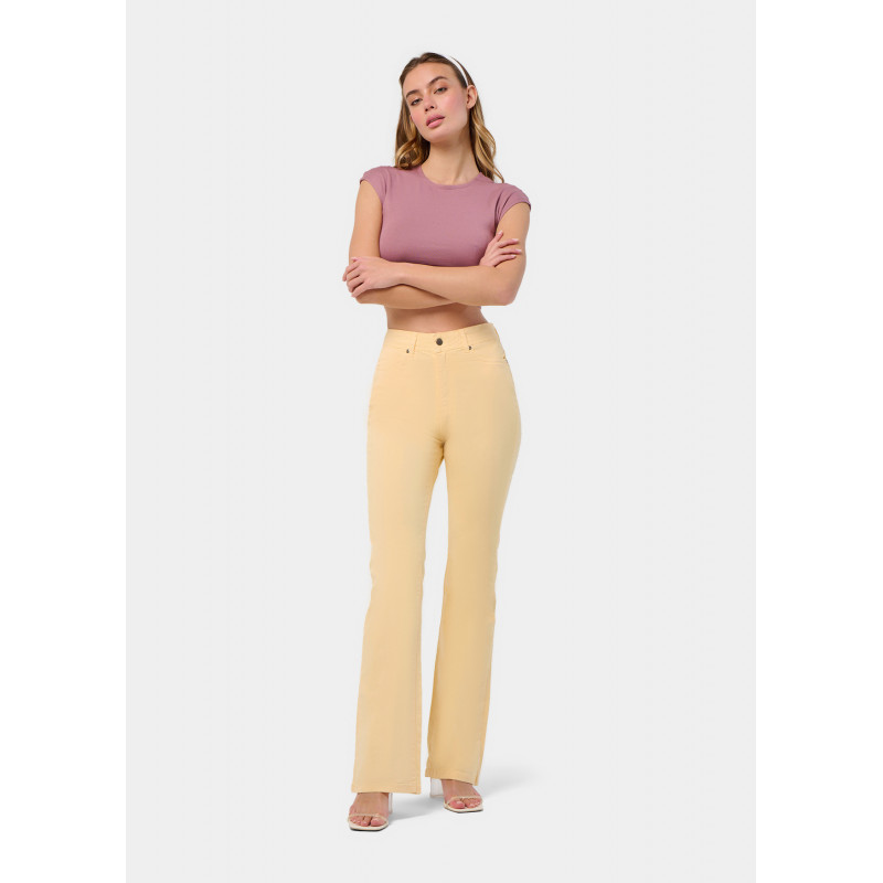 PANTALON DE COULEUR GRACIA-NATES Coupe botte haute | Taille en pouces