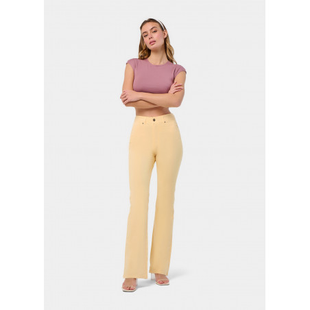 PANTALON DE COULEUR GRACIA-NATES Coupe botte haute | Taille en pouces