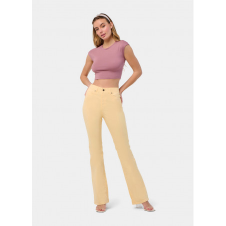 PANTALON DE COULEUR GRACIA-NATES Coupe botte haute | Taille en pouces