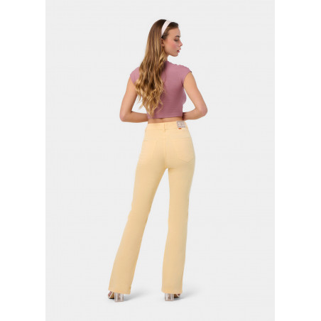PANTALON DE COULEUR GRACIA-NATES Coupe botte haute | Taille en pouces