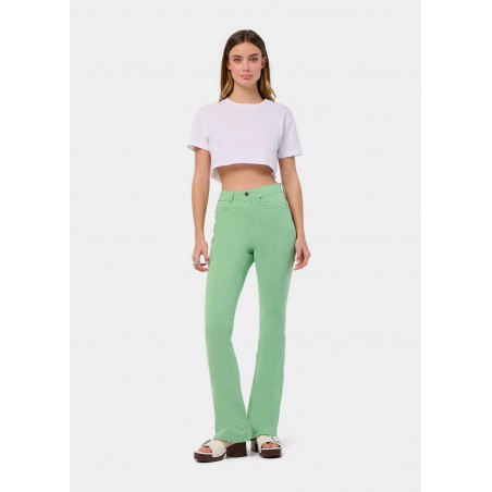 PANTALON COULEUR GRACIA-AUDE High Box Boot Cut | Taille en pouces