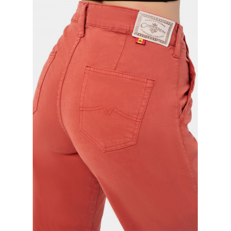 PANTALON CHINO OLIVIA-AUDE High Box Droit Jambe large | Taille en pouces