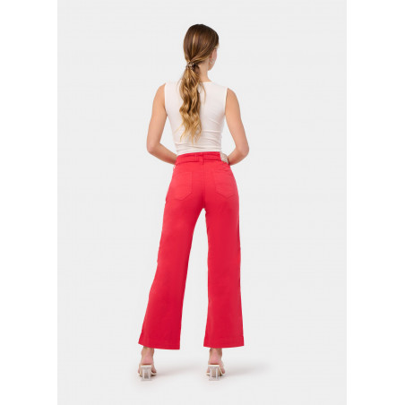 PANTALON CHINO OLIVIA-SENDA High Box Droit Jambe large | Taille en pouces