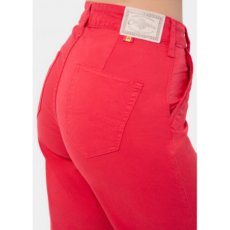 PANTALON CHINO OLIVIA-SENDA High Box Droit Jambe large | Taille en pouces