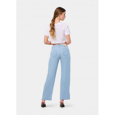 PANTALON CHINO OLIVIA-SAINT High Box Droit Jambe large | Taille en pouces