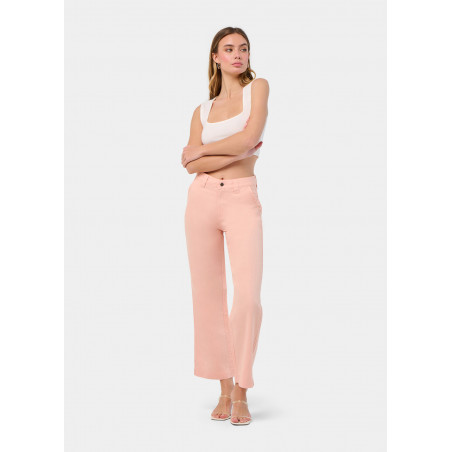 PANTALON CHINO OLIVIA-YONNE High Box Droit Jambe large | Taille en pouces
