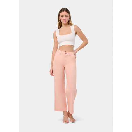 PANTALON CHINO OLIVIA-YONNE High Box Droit Jambe large | Taille en pouces