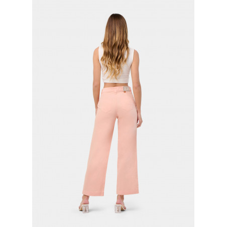 PANTALON CHINO OLIVIA-YONNE High Box Droit Jambe large | Taille en pouces