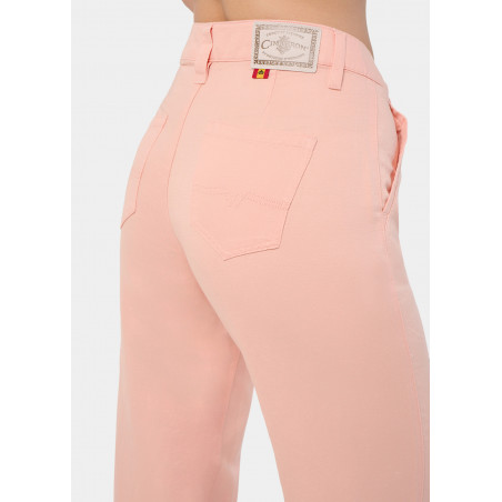 PANTALON CHINO OLIVIA-YONNE High Box Droit Jambe large | Taille en pouces