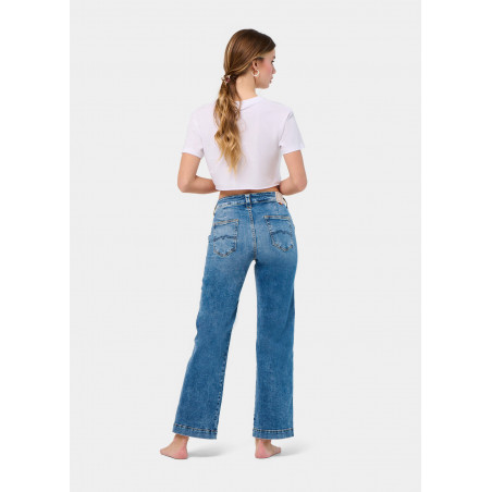 PANTALON CHINO OLIVIA-VADE High Box Droit Jambe large | Taille en pouces