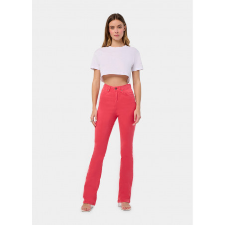 PANTALON COULEUR GRACIA-AUDE High Box Boot Cut | Taille en pouces