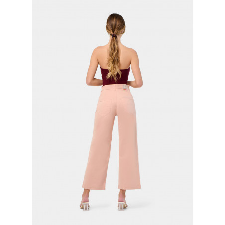 JEAN AURORA-ENOVA pêche Medium Box Straight Wide Crop | Taille en pouces