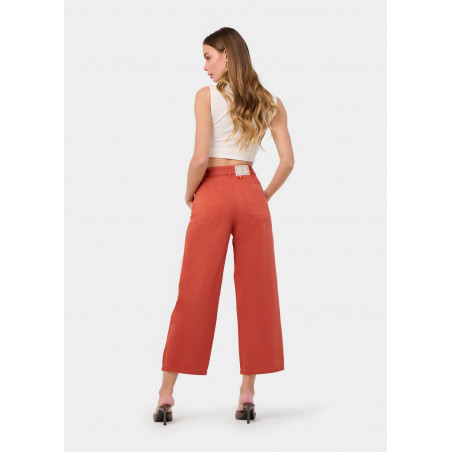JEAN AURORA-YONNE Medium Box Straight Wide Crop | Taille en pouces