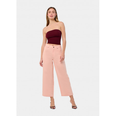 JEAN AURORA-YONNE Medium Box Straight Wide Crop | Taille en pouces