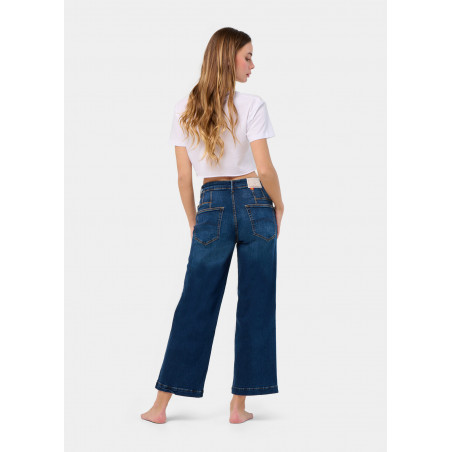JEAN AURORA-VADE Medium Box Straight Wide Crop | Taille en pouces