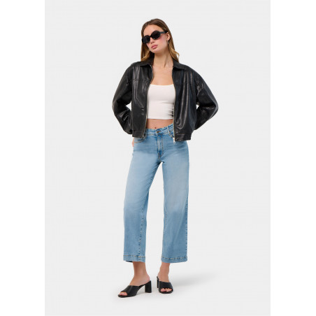 JEAN AURORA-VADE Medium Box Straight Wide Crop | Taille en pouces