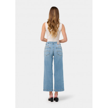 JEAN AURORA-VADE Medium Box Straight Wide Crop | Taille en pouces