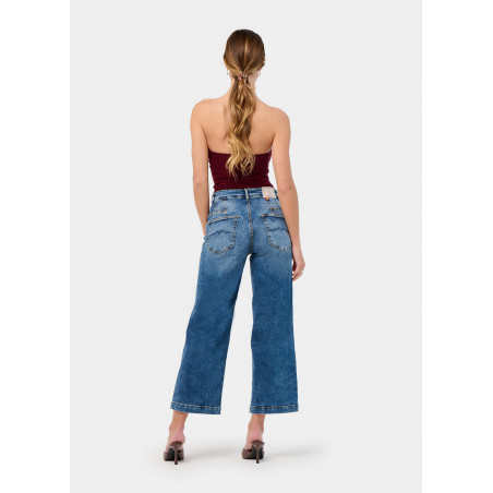 JEAN AURORA-VADE Medium Box Straight Wide Crop | Taille en pouces