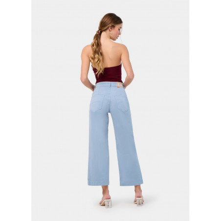 JEAN AURORA-ENOVA pêche Medium Box Straight Wide Crop | Taille en pouces