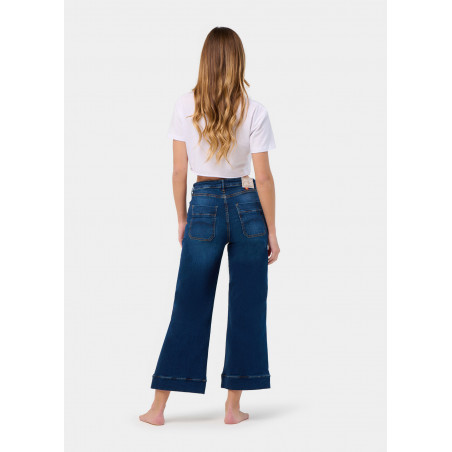 MARTINA-VADE JEANS Coupe moyenne à jambe large | Taille en pouces