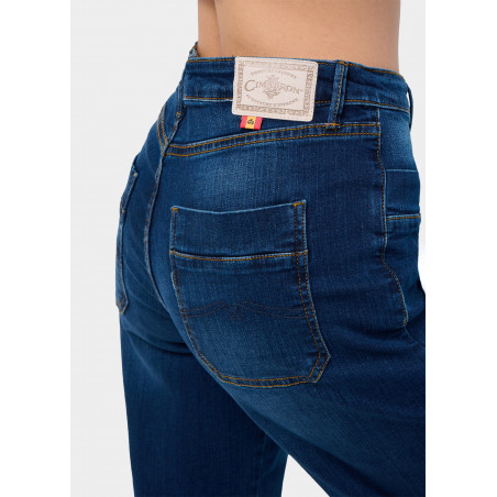 MARTINA-VADE JEANS Coupe moyenne à jambe large | Taille en pouces